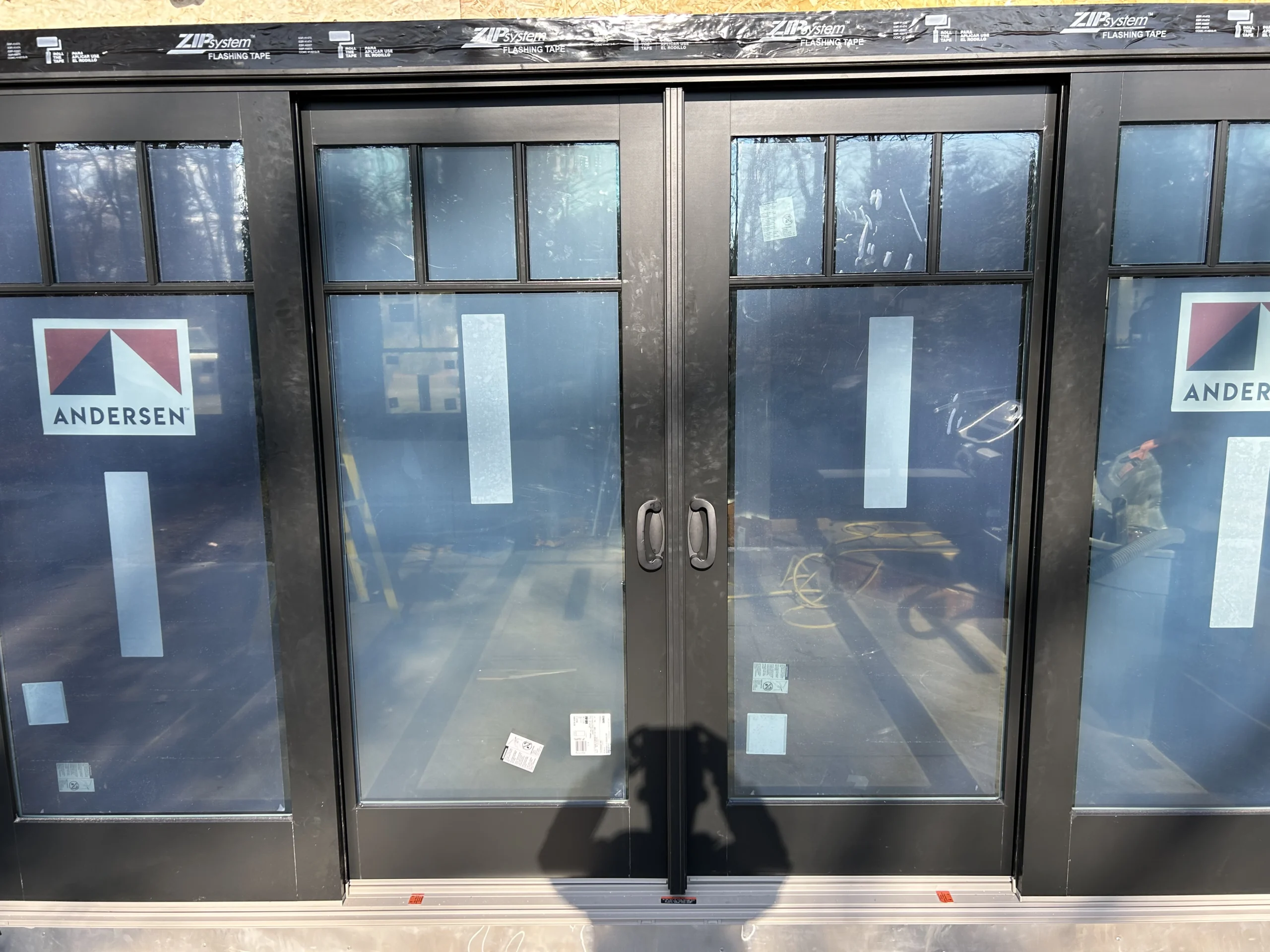 glass door for room addition